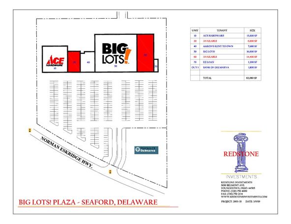 Big Lots Shopping Center: 900 Norman Eskridge Hwy., Seaford, DE 19973